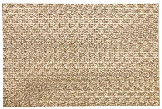 All Squared Rectangle Placemat in Gold, Set of 4