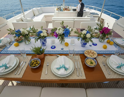 All Squared Rectangle Placemat in Gold, Set of 4