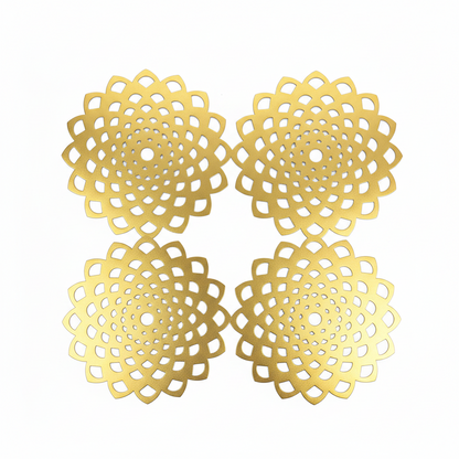 Samples Star Placemat in Gold, x 4