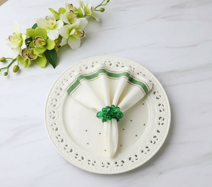 The Emerald Cove Napkin Ring, Set of 4