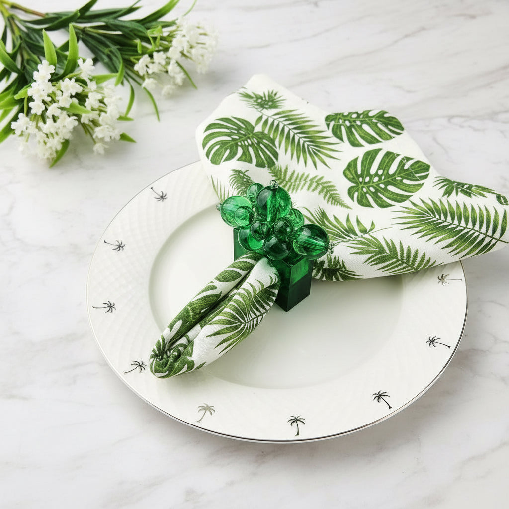 The Emerald Cove Napkin Ring, Set of 4