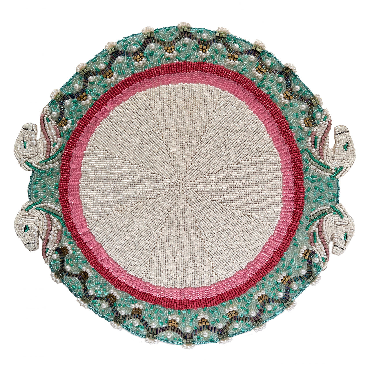 Horse Play Beaded placemat, Set of 2