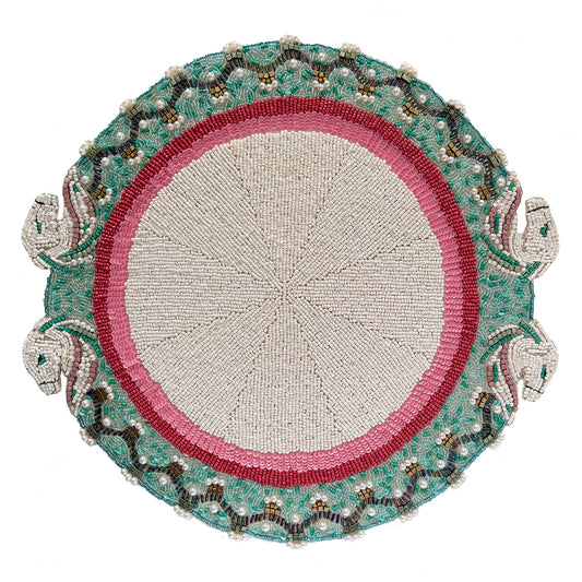 Horse Play Beaded placemat, Set of 2