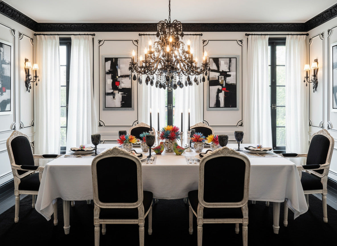 Wired Rectangle Placemat in Silver, Set of 4