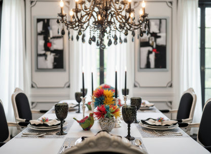 Wired Rectangle Placemat in Silver, Set of 4