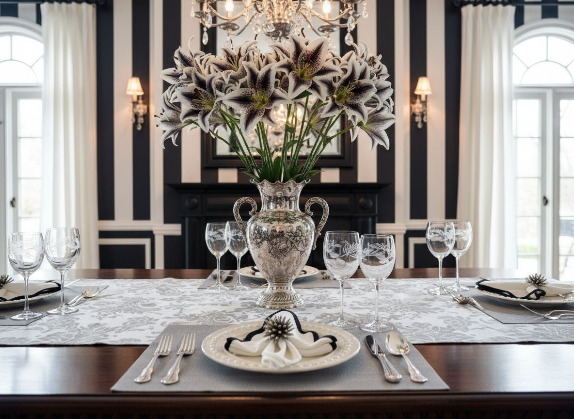 Framed Rectangle Placemat in Silver, Set of 4 Silver