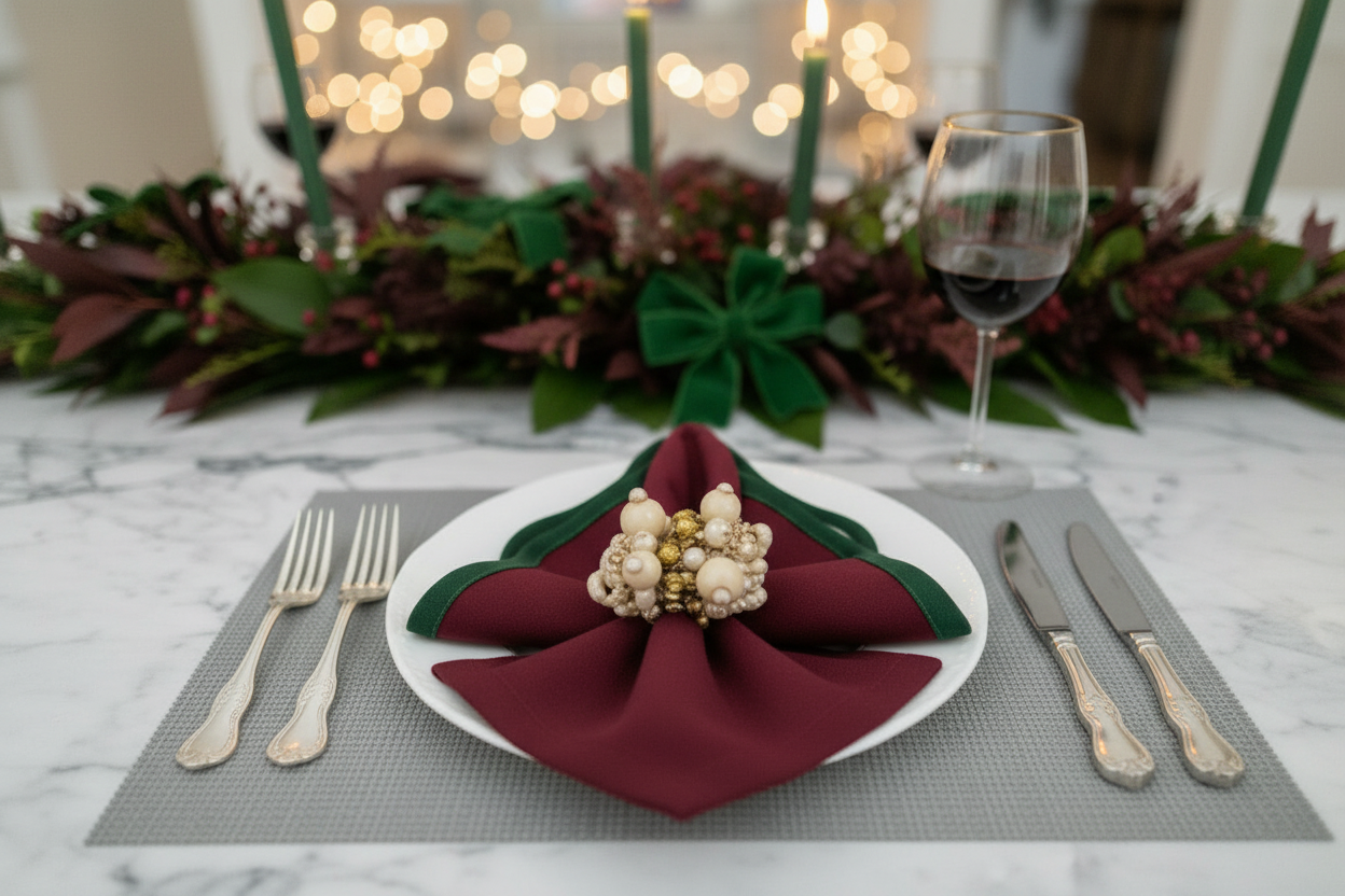 Dark Silver Large weave Rectangle Placemat, Set of 4