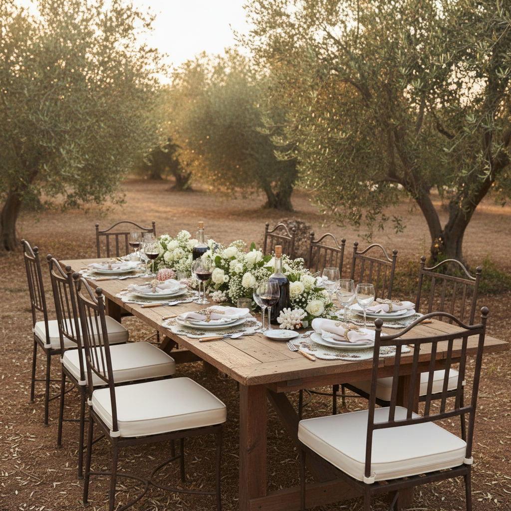 Seahorses Beaded Placemat , Set of 2