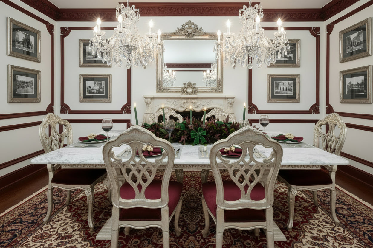 Dark Silver Large weave Rectangle Placemat, Set of 4