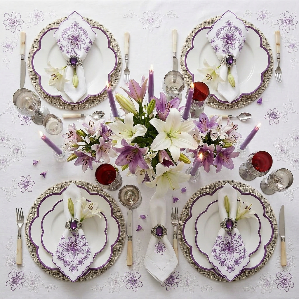 St Tropez Beaded Placemat , Set of 2
