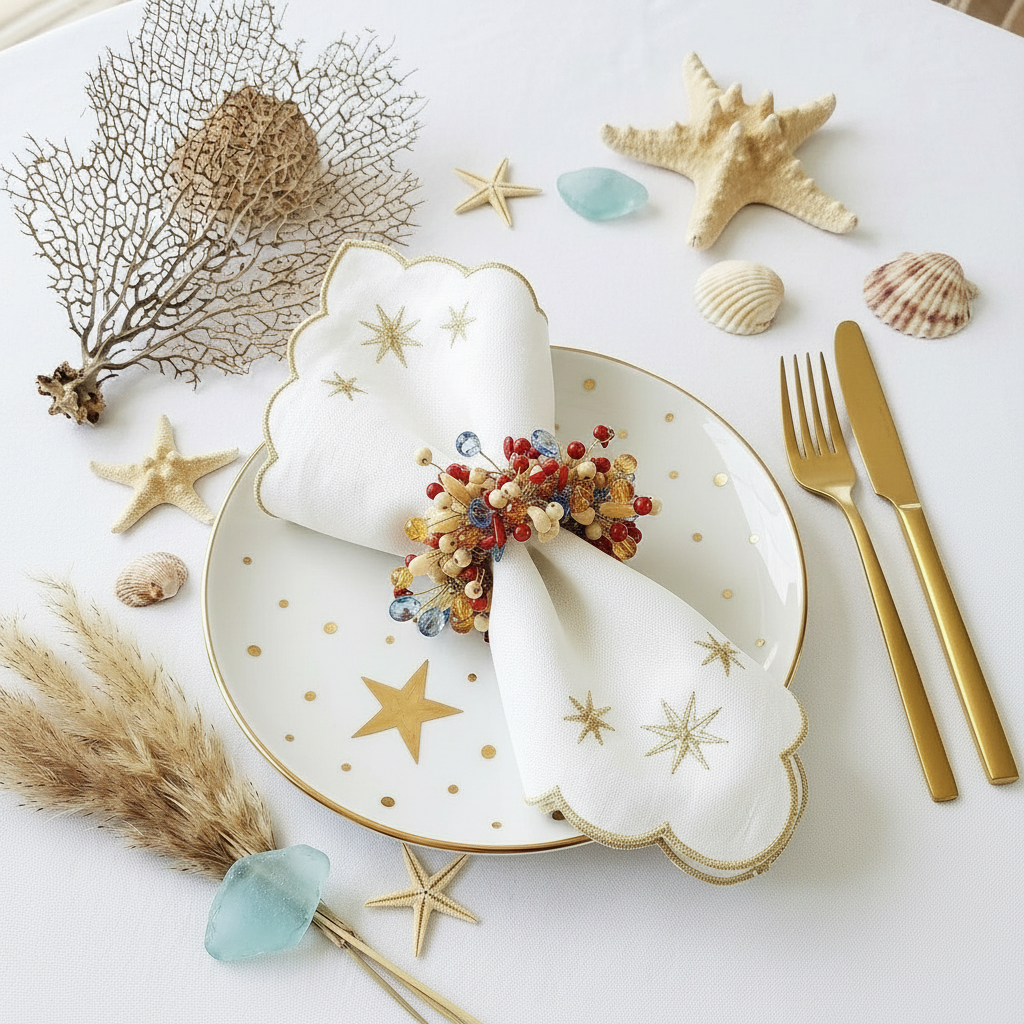 The Golden Beach Napkin Ring