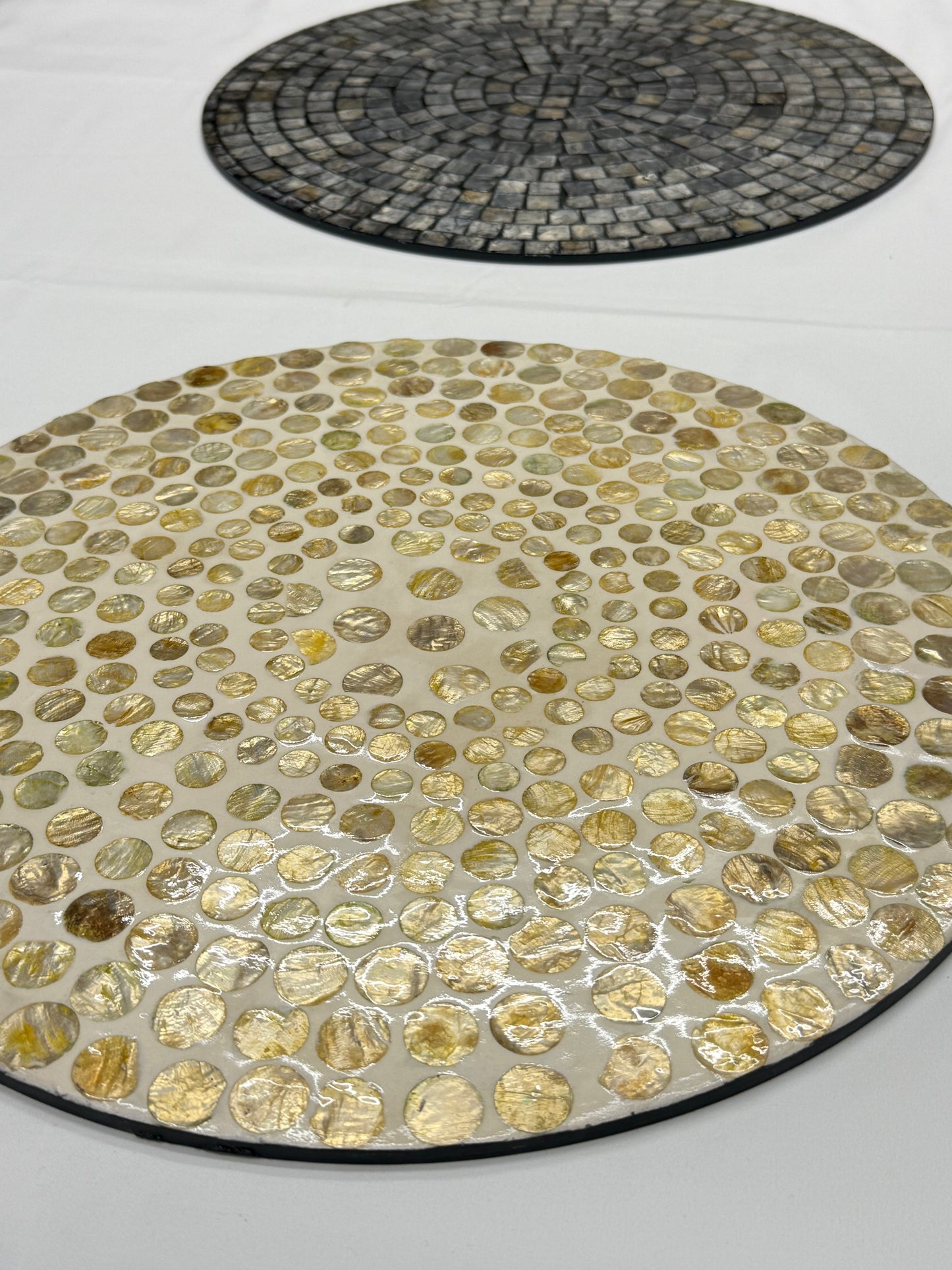 Mother of Pearl set of two placemats x2