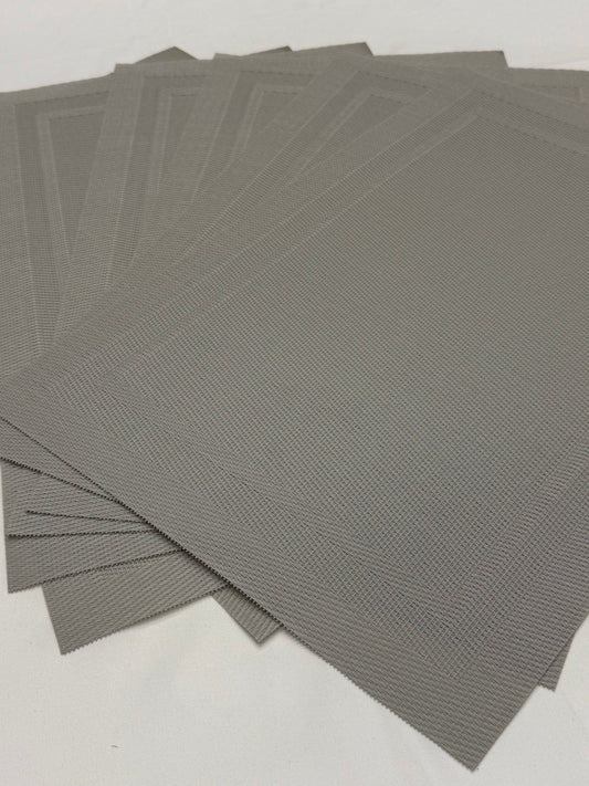 Grey Rectangle placemats x 7