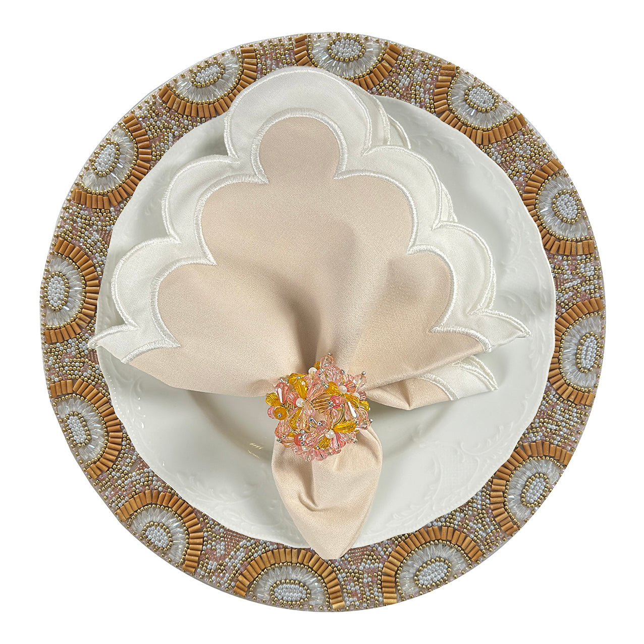 Sample Sunblush Beaded Placemat x 1