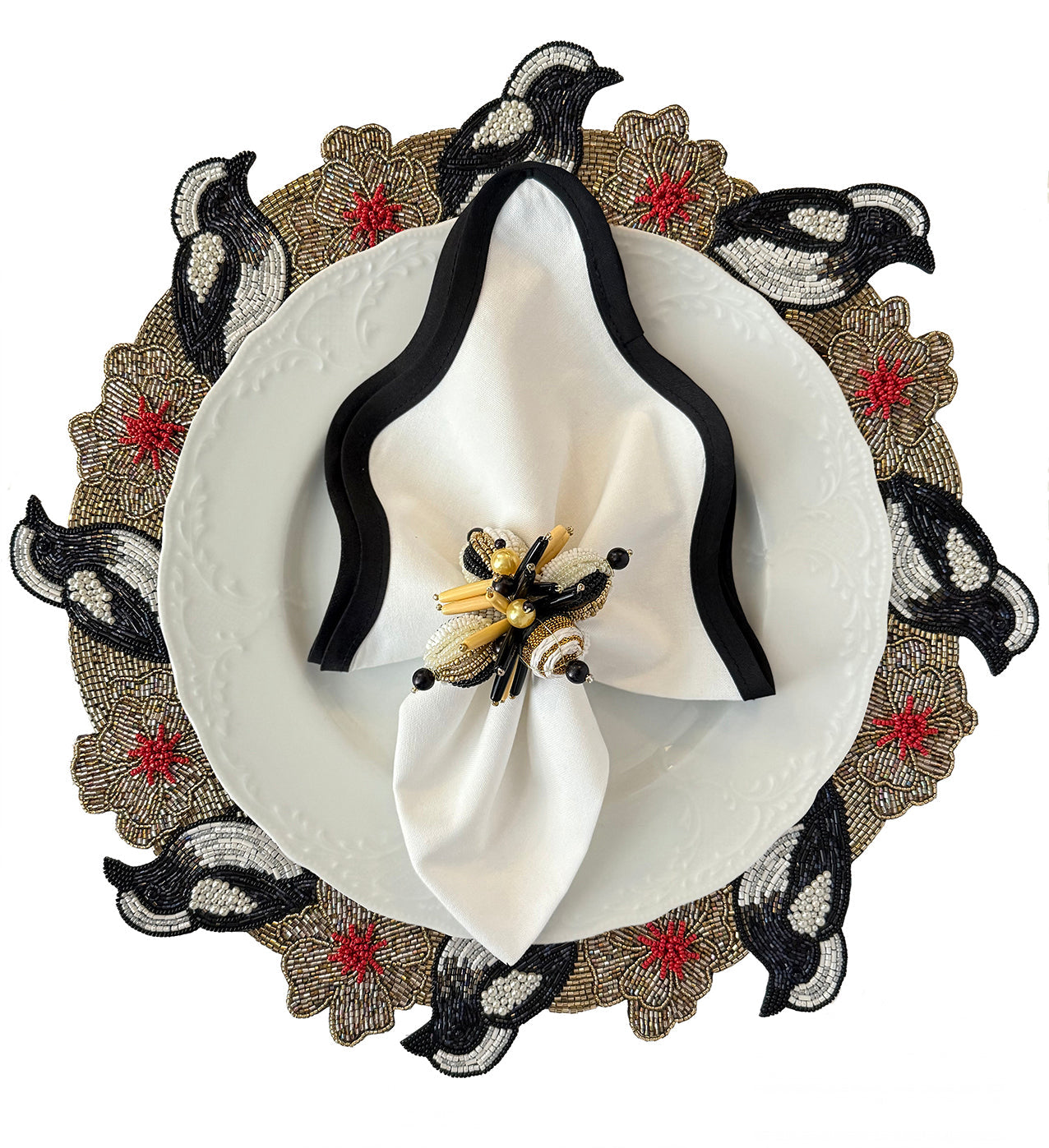 Sample Tweety Pie Beaded placemat x 1