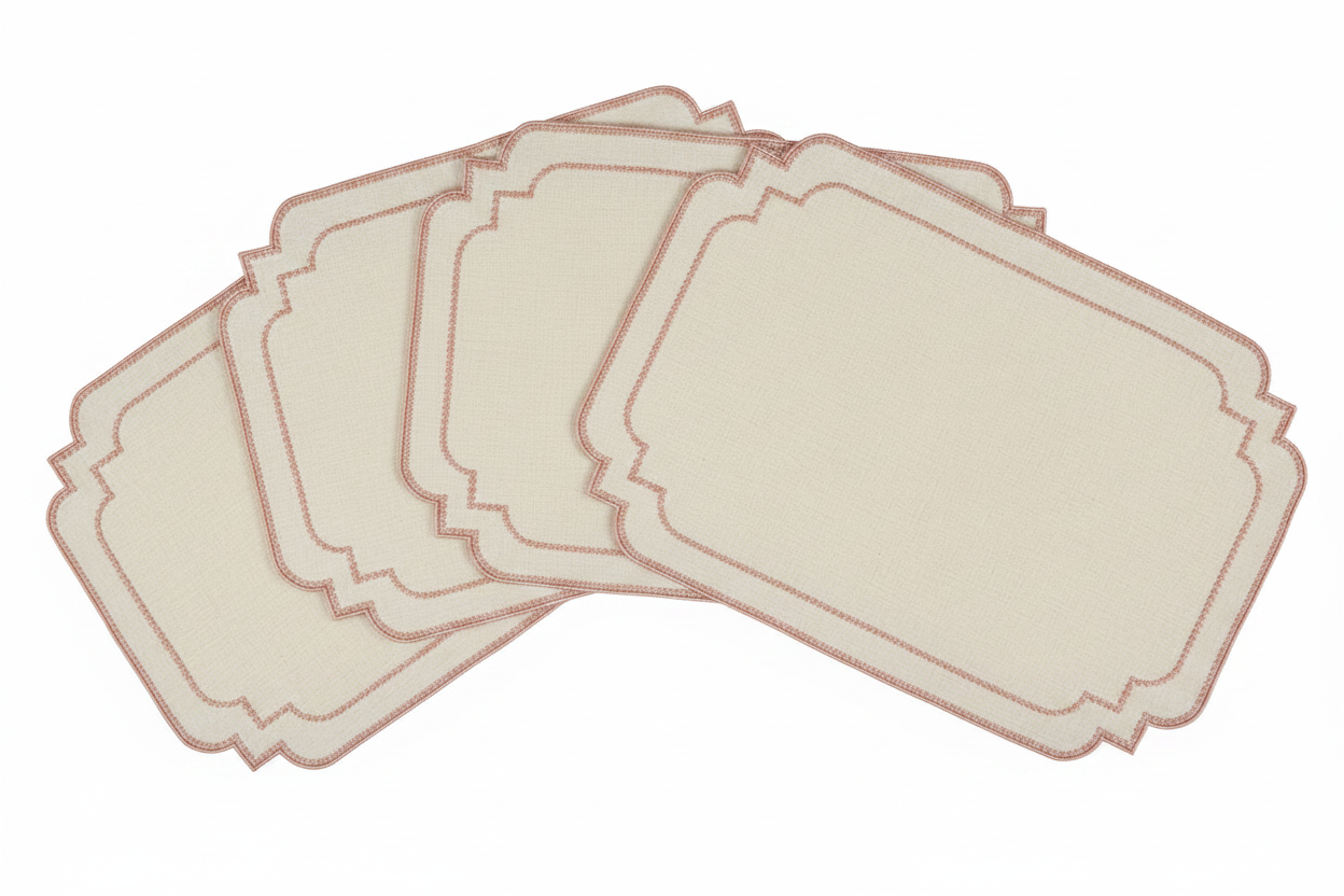 Sample Embroidered Stars placemat x 4