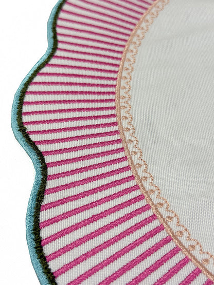 Samples Embroidered Paris placemat x 3