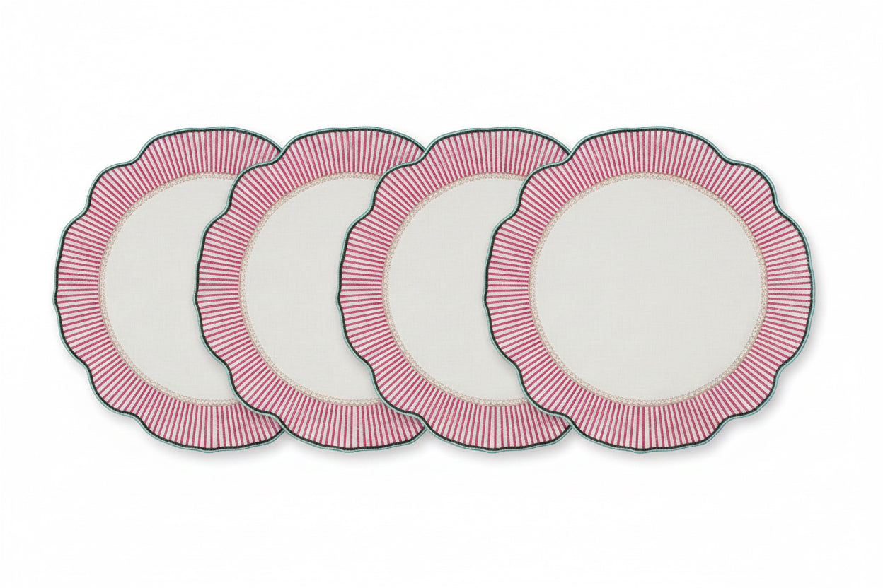 Samples Embroidered Paris placemat x 3