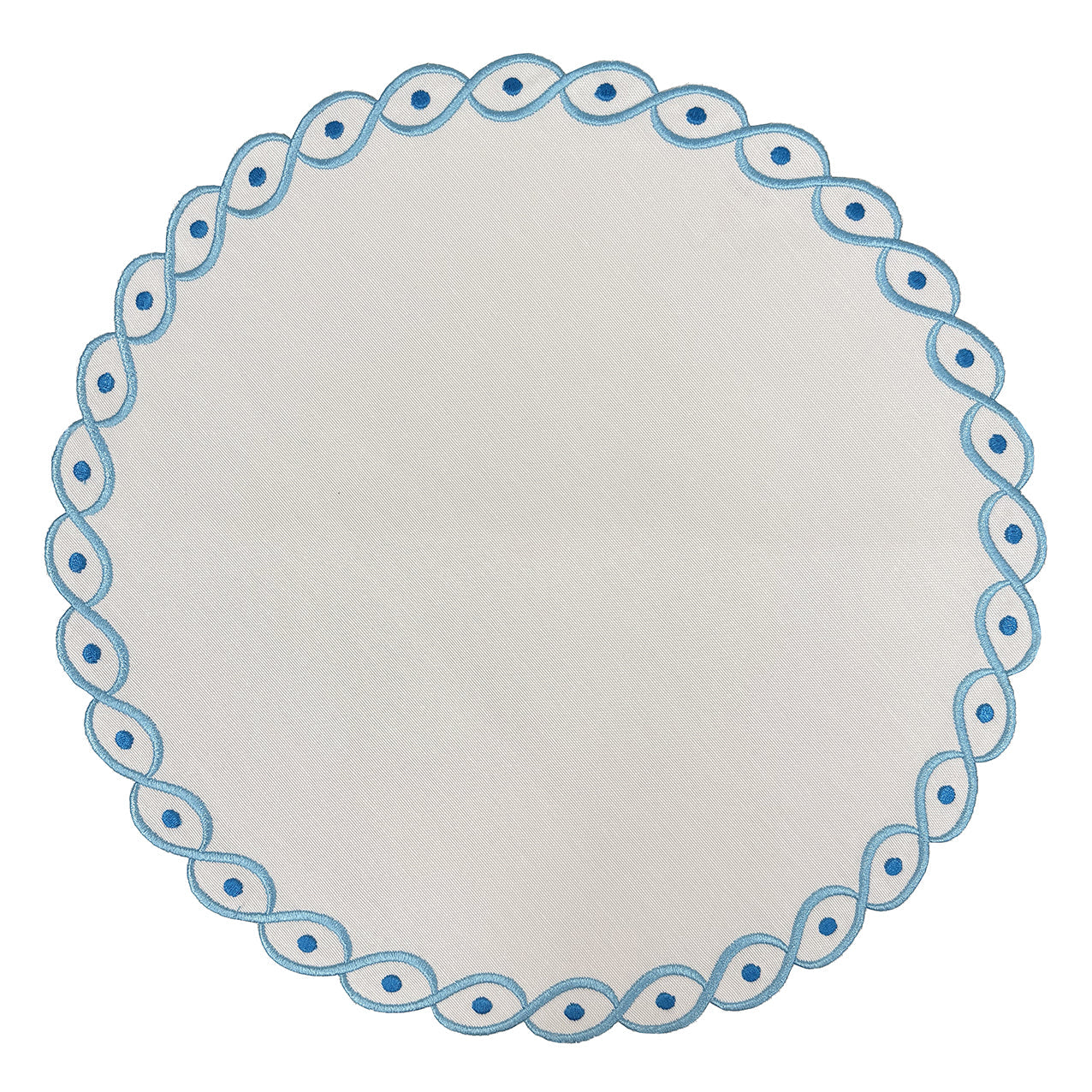Samples Embroidered Evil Eye placemat x 3