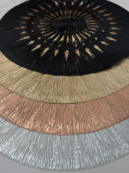 Sample Wish placemats in four metallic colours x4