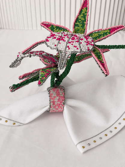 Stargazer Lily Napkin ring