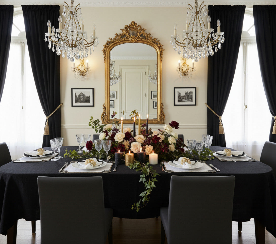 Fleur-de-lis Beaded placemat, Set of 2