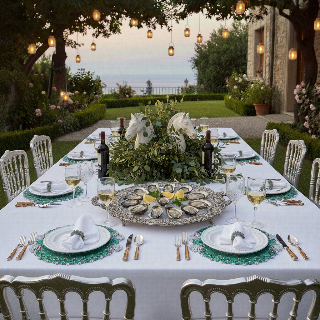 Horse Play Beaded placemat, Set of 2