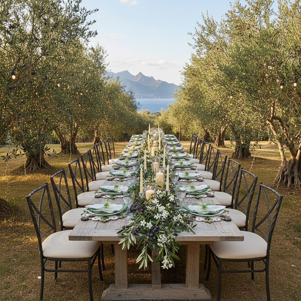 Olive Beaded placemat, Set of 2