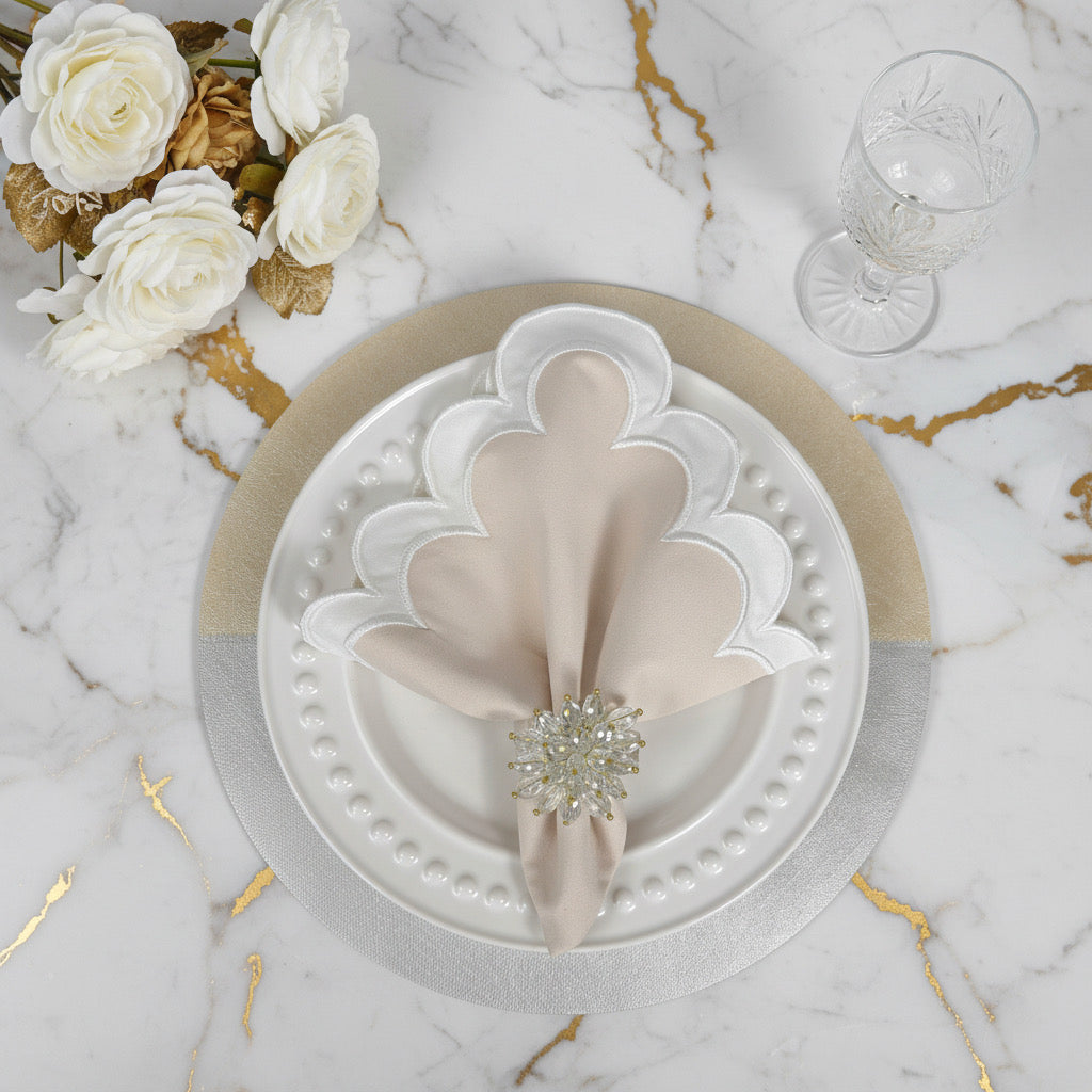 Sparkle Reversible Placemat in Silver & Gold, Set of 4