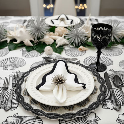 Twisted Shells Beaded Placemat , Set of 2