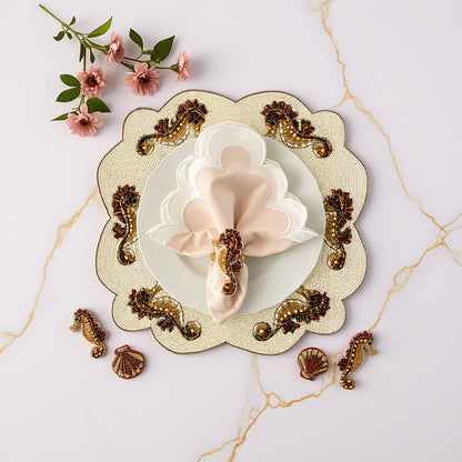 The Seahorse Napkin Ring, Set of 4
