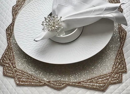 Amalfi Beaded Placemat , Set of 2