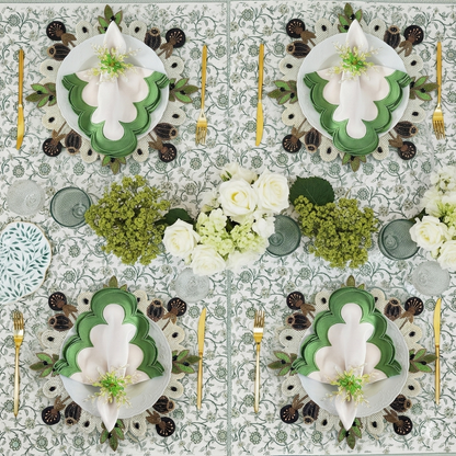Olive Beaded placemat, Set of 2