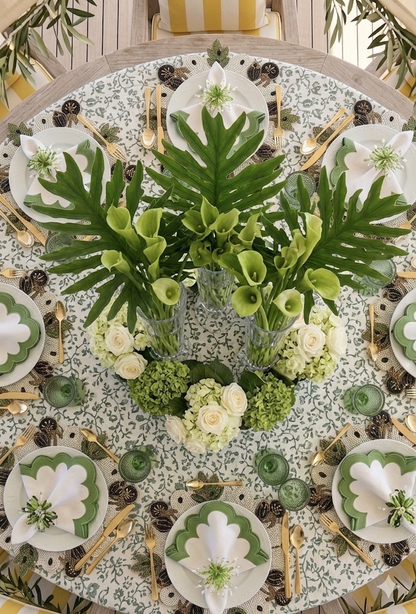 Olive Beaded placemat, Set of 2