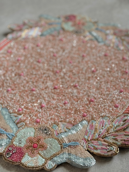 Butterfly Garden Beaded placemat, 1 piece