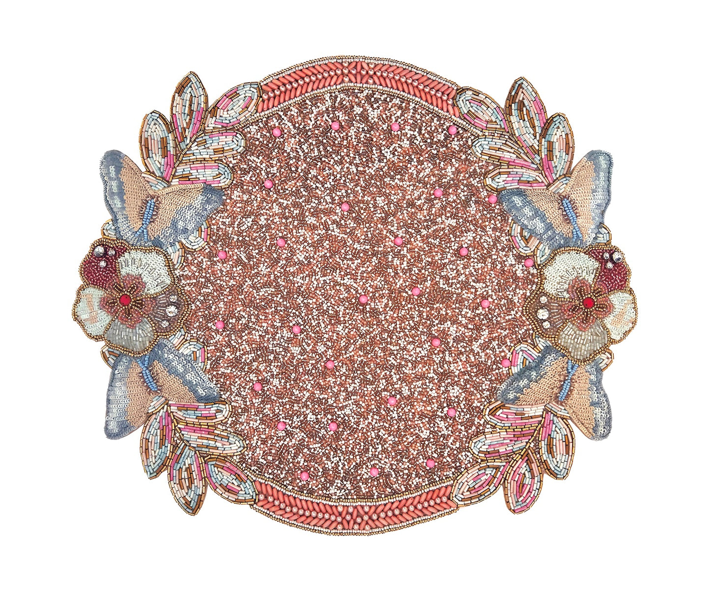 Butterfly Garden Beaded placemat, 1 piece