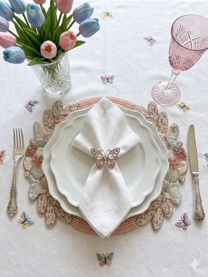 Butterfly Garden Beaded placemat, 1 piece