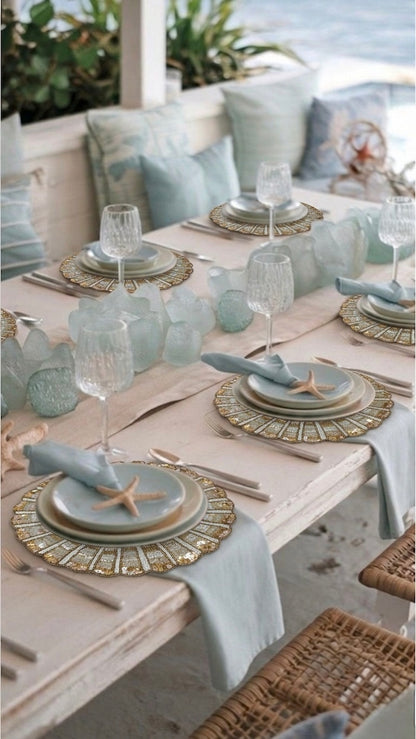 Monaco Beaded Placemat, Set of 2