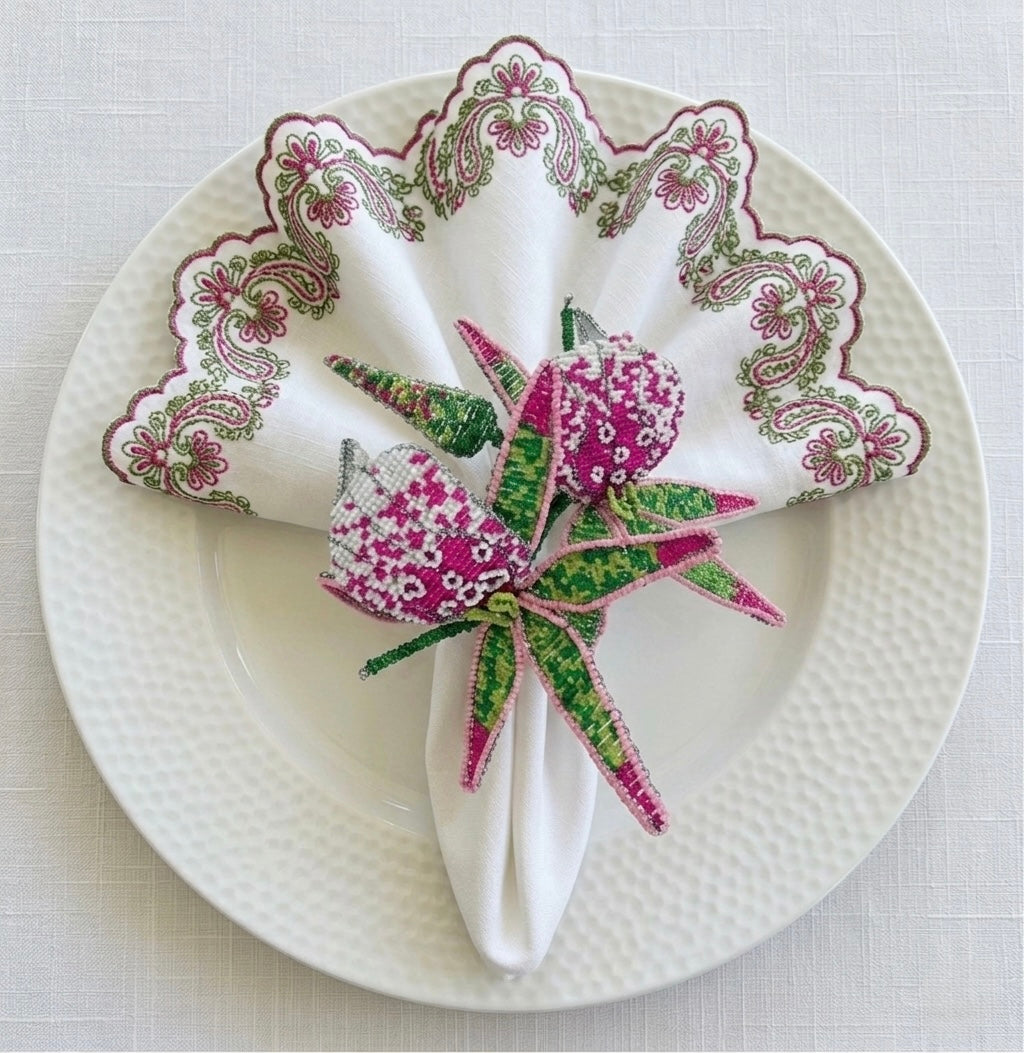 Stargazer Lily Napkin ring