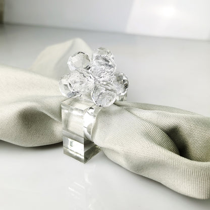 Crystal Ball Napkin ring, Set of 4