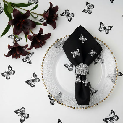 Crystal Ball Napkin ring, Set of 4