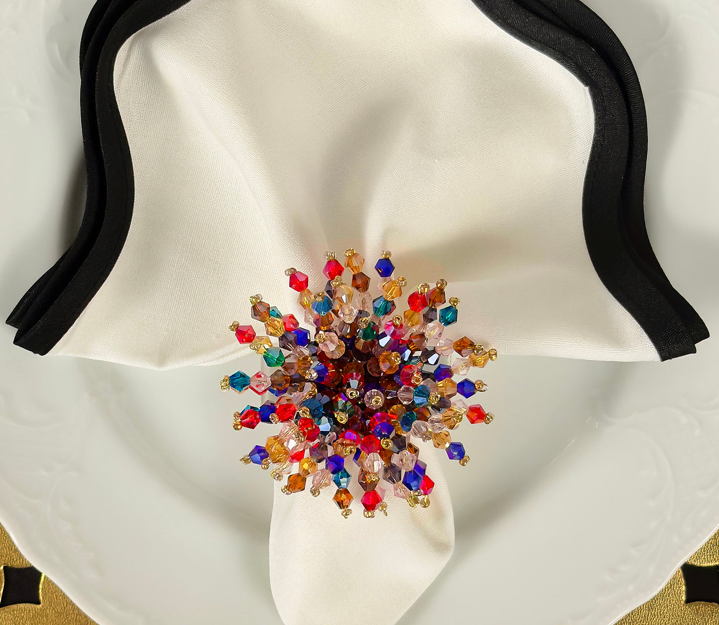 Las Vegas Napkin ring, Set of 4