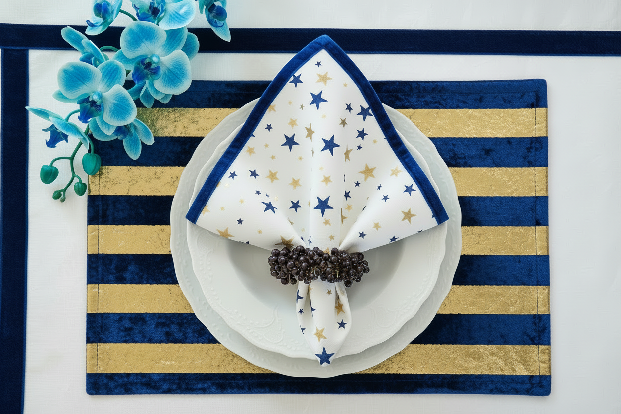 Midnight Napkin ring, Set of 4