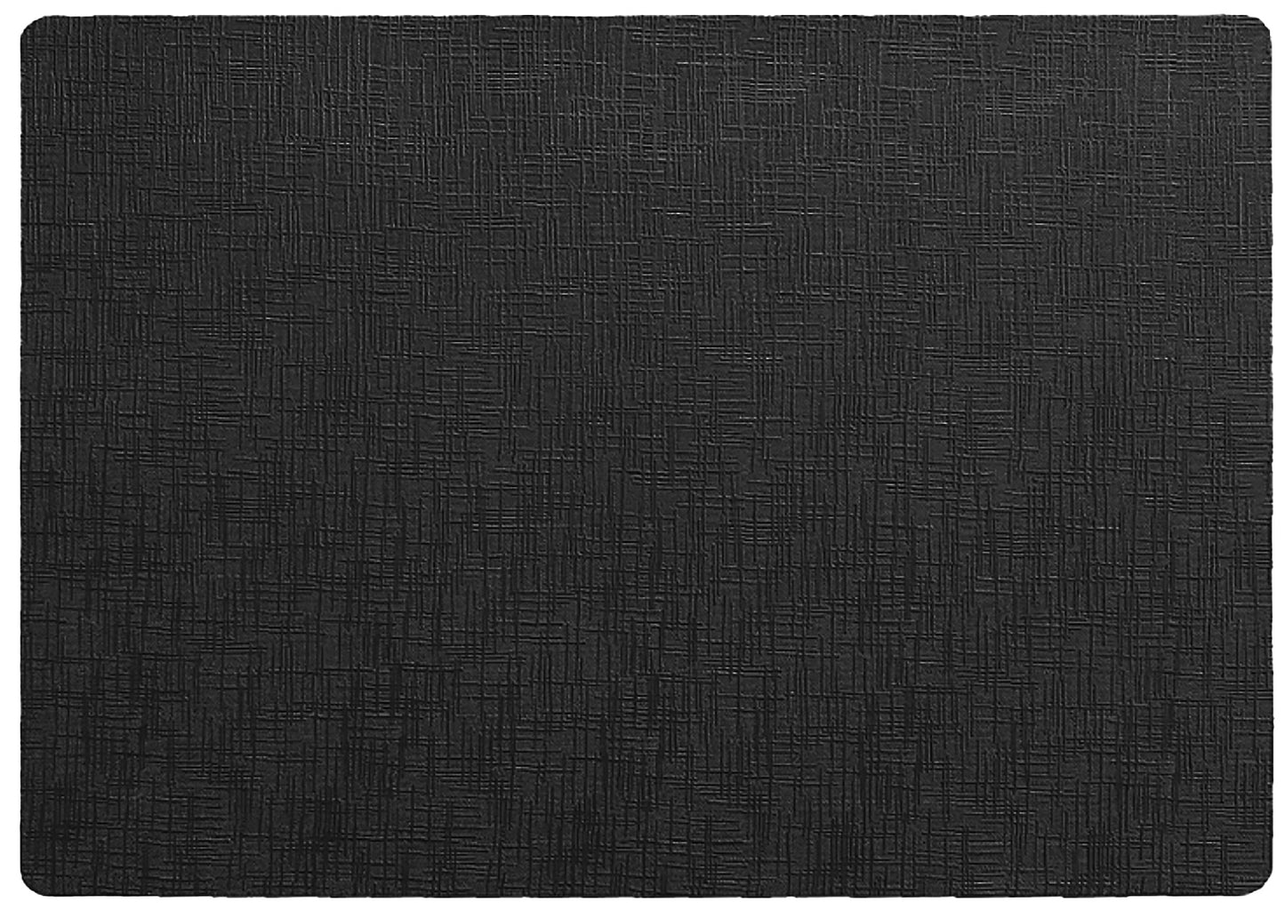 Metallic Rectangle Placemat in Black, Set of 4