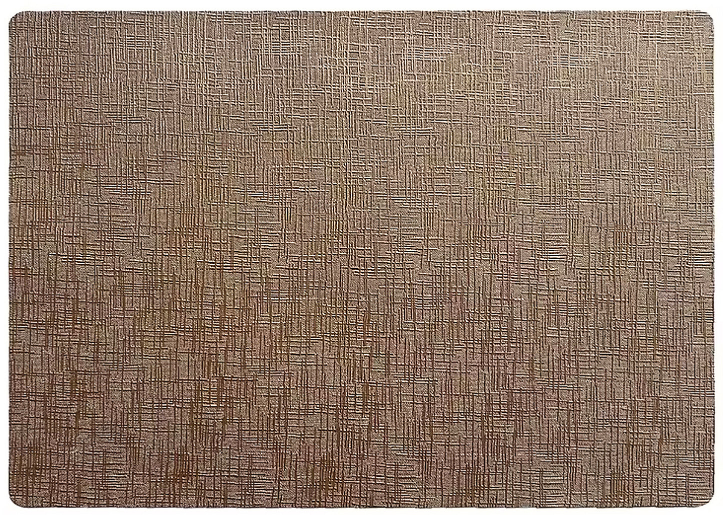 Metallic Rectangle Placemat in Bronze, Set of 4