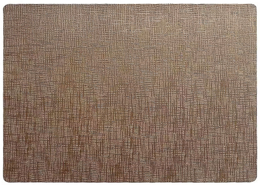 Metallic Rectangle Placemat in Bronze, Set of 4