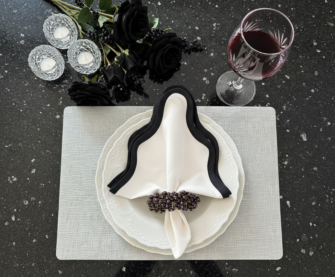 Midnight Napkin ring, Set of 4