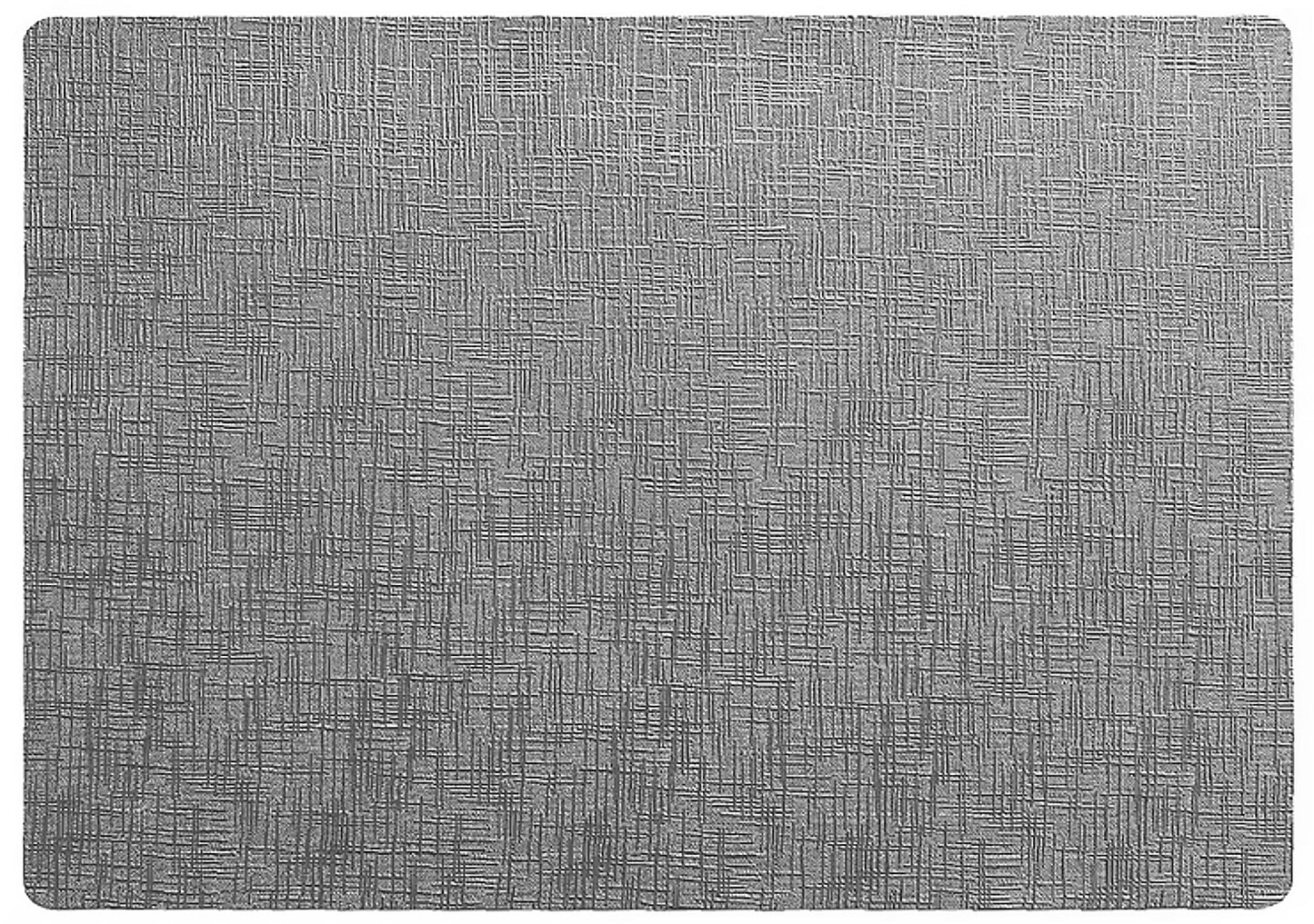 Metallic Rectangle Placemat in Silver, Set of 4