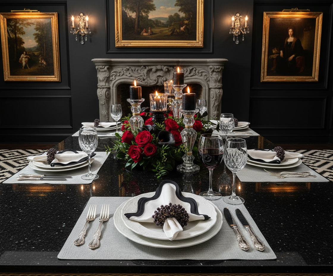 Midnight Napkin ring, Set of 4