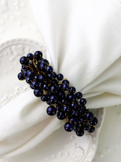 Midnight Napkin ring, Set of 4